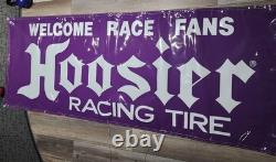 Bannière en Vinyle Bienvenue aux Fans de Course Hoosier Nos Mancave / Garage Pneus