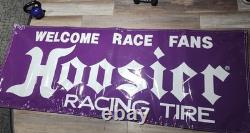 Bannière en Vinyle Bienvenue aux Fans de Course Hoosier Nos Mancave / Garage Pneus