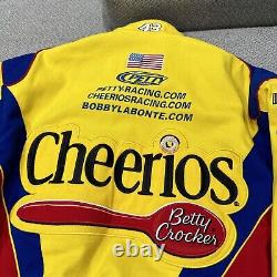 Bobby Labonte #43 Cheerios Racing Jacket Hommes Sz Sm Nascar 2000 Utilisé Jh Hamilton