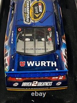 Brad Keselowski 2012 #2 Champion de la Sprint Cup Miller Lite Couleur Chrome Élite 1/24