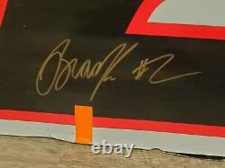 Brad Keselowski Autograph 2 Porte Feuille Métal Nascar Race Utilisé Penske Feuille Métal