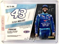 Bubba Wallace 2019 Panini Prime Racing Chronologie Signatures Combinaison de Course Auto #1/10