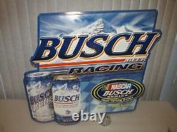 Busch Bière Racing Signal Nascar Série Busch Tin 2001 Very Rare