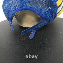 CASQUETTE TRUCKER MESH NASCO FLAW NASCAR North Liberty Iowa Blue 3 Three Stripe