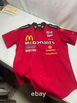 CHEMISE DE L'ÉQUIPE DE PIT DE COURSE McDONALD'S D'ORIGINE UTILISÉE PAR JOE GIBBS + SIGNÉE