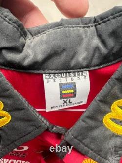 CHEMISE DE L'ÉQUIPE DE PIT DE COURSE McDONALD'S D'ORIGINE UTILISÉE PAR JOE GIBBS + SIGNÉE