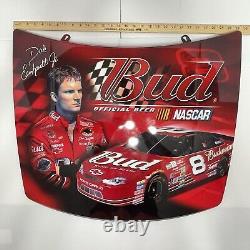 Capots Dale Earnhardt Sr & Jr Métal Grand Rare HTF NASCAR 29x23 VTG Capot Redline