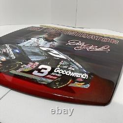 Capots Dale Earnhardt Sr & Jr Métal Grand Rare HTF NASCAR 29x23 VTG Capot Redline