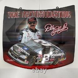 Capots Dale Earnhardt Sr & Jr en métal grand rare HTF NASCAR 29x23 VTG Capot Redline