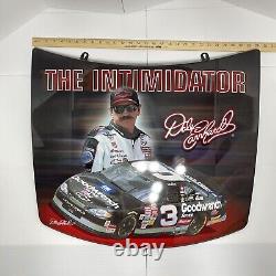 Capots Dale Earnhardt Sr & Jr en métal grand rare HTF NASCAR 29x23 VTG Capot Redline