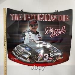 Capots Dale Earnhardt Sr & Jr en métal grand rare HTF NASCAR 29x23 VTG Capot Redline