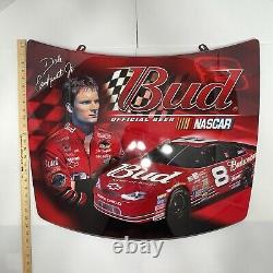 Capots Dale Earnhardt Sr & Jr en métal grand rare HTF NASCAR 29x23 VTG Capot Redline
