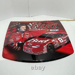 Capots Dale Earnhardt Sr & Jr en métal grand rare HTF NASCAR 29x23 VTG Capot Redline