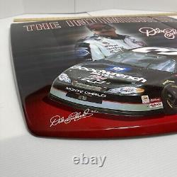 Capots Dale Earnhardt Sr & Jr en métal grand rare HTF NASCAR 29x23 VTG Capot Redline