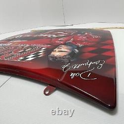 Capots Dale Earnhardt Sr & Jr en métal grand rare HTF NASCAR 29x23 VTG Capot Redline