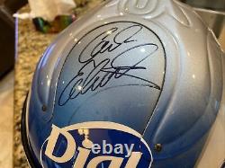 Carl Edwards Autographied Race Utilisé Nascar Dial Helmet 2006