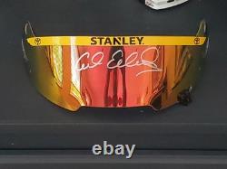 Carl Edwards Casque de Course Utilisé Signé avec Visière NASCAR HALL OF FAME Stanley Tool