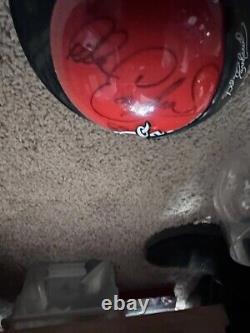 Casque Cola signé par Dale Earnhardt Sr 1/3 & PAAS 1991 Utilisation en course du panneau de quart de tour