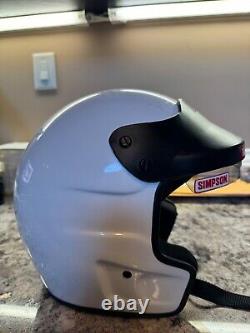 Casque Simpson utilisé lors de la course de légendes NASCAR Vintage 1991 Junior Johnson