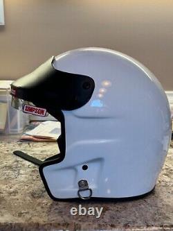 Casque Simpson utilisé lors de la course de légendes NASCAR Vintage 1991 Junior Johnson