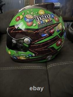 Casque de taille réelle rare de Kyle Busch en M&M's croustillants de 2015