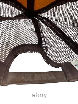 Casquette Snapback Vintage Nascar Chattanooga Chew Racing Jaune Marron