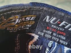 Casquette de camionneur Dale Earnhardt Jr. signée sur une casquette Jeff Gordon avec une épingle Pepsi et Yoda