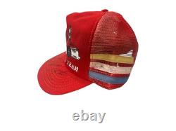 Chapeau de course Ford Racing Team Vintage 3 Rayures Rare Signé par Bill Elliot et Mark Martin