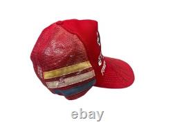 Chapeau de course Ford Racing Team Vintage 3 Rayures Rare Signé par Bill Elliot et Mark Martin