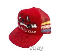 Chapeau de course Ford Racing Team Vintage 3 Rayures Rare Signé par Bill Elliot et Mark Martin