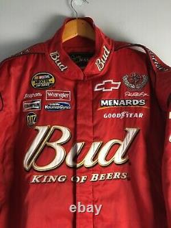 Chase Authentics Dale Earnhardt Jr Budweiser Racing Team Nascar Jacket Taille XL