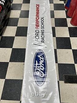 Chase Briscoe #14 Ford Performance NASCAR Course Utilisé Pit Box Riser Banner #6417