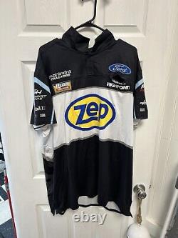 Chase Briscoe #14 Zep Ford Nascar Course utilisée par l'équipe de stand Shirt Taille 3XL Grand