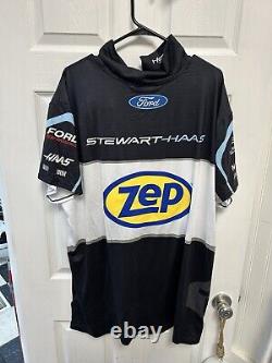 Chase Briscoe #14 Zep Ford Nascar Course utilisée par l'équipe de stand Shirt Taille 3XL Grand