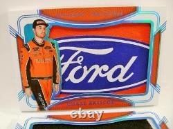 Chase Briscoe Ford Véritable 1/1 Combinaison de course Livre Nascar Panini National Treasures 2023