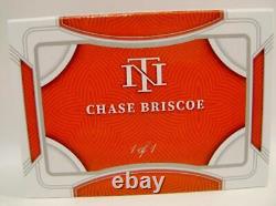 Chase Briscoe Ford Véritable 1/1 Combinaison de course Livre Nascar Panini National Treasures 2023