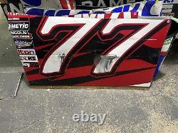 Chase Purdy #77 2024 Bama Buggies Nascar Race Used Door Panel #7024<br/> 
Chase Purdy #77 2024 Bama Buggies Nascar Panneau de porte utilisé en course #7024