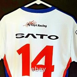 Chemise ABC Supply pour femmes XS Racing Jersey NASCAR INDY 500 Taku Sato #14 États-Unis