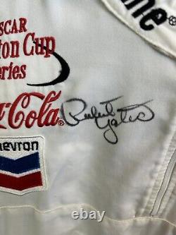 Chemise d'équipe de la pit crew utilisée lors de la course Havoline NASCAR, taille large, signée par l'équipe.