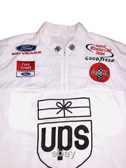 Chemise d'équipe de stand VTG Nascar UPS Dale Jarrett Yates RACING RYR Ford Winston Cup #88