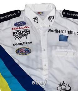 Chemise de l'équipe de pit Roush Jeff Burton NASCAR Northern Light Busch Series Apex Taille XL