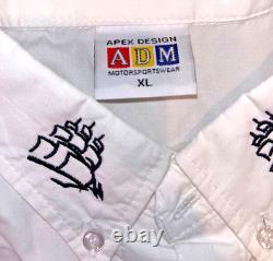 Chemise de l'équipe de pit Roush Jeff Burton NASCAR Northern Light Busch Series Apex Taille XL