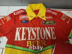 Chemise et pantalon de l'équipe de pit de la bière Roush Keystone authentique Nascar Wally Dallenbach