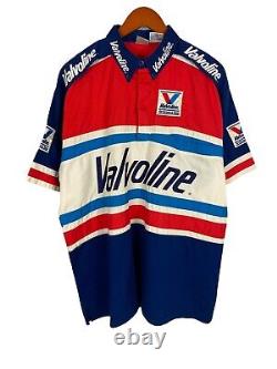 Chemises d'équipage de mécaniciens de la pit lane de Mark Martin, VINTAGE NASCAR Valvoline des années 90, taille XL.
