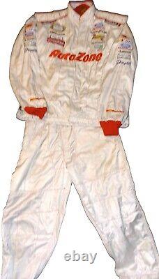 Combinaison de course rare VTG Kenny Wallace Nascar Team utilisée par l'équipe de stand AutoZone Impact