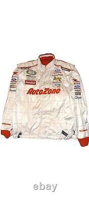 Combinaison de course rare VTG Kenny Wallace Nascar Team utilisée par l'équipe de stand AutoZone Impact