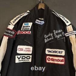 Combinaison de course vintage Goodyear CSR Racing NASCAR VTG Corky Linder Track