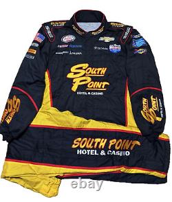 Combinaison de l'équipe de pit Nascar 2XL 38W x 34L SFI Chevy RCR Gaughan South Point Casino