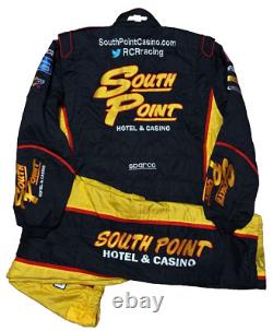 Combinaison de l'équipe de pit Nascar 2XL 38W x 34L SFI Chevy RCR Gaughan South Point Casino
