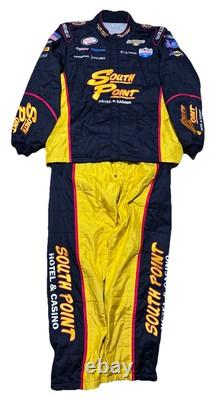 Combinaison de l'équipe de pit Nascar 2XL 38W x 34L SFI Chevy RCR Gaughan South Point Casino